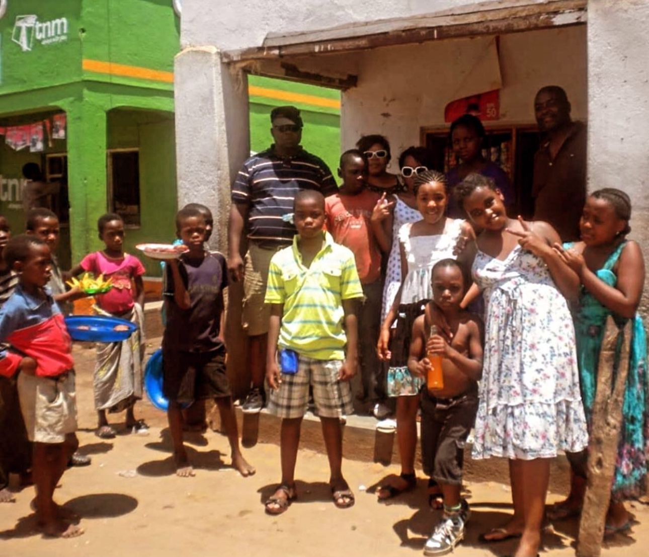 Ibrahim Phiri with family and children in Southern Africa